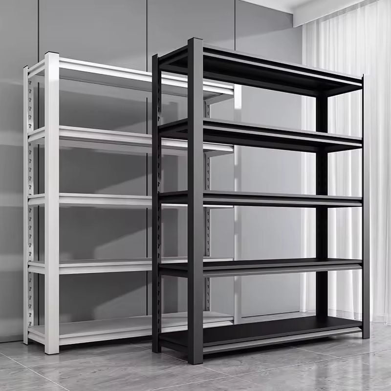 5-Tier Adjustable Industrial Rack for Warehouse and Organization