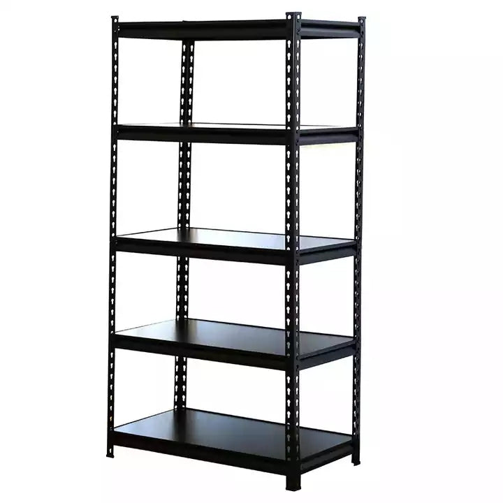 Boltless Steel 5-Layer Adjustable Shelving Rack for Home Garage Warehouse