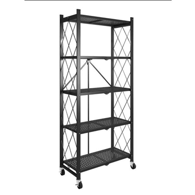 Multifunctional Large Iron Portable Folding Storage Shelving Flower Stand