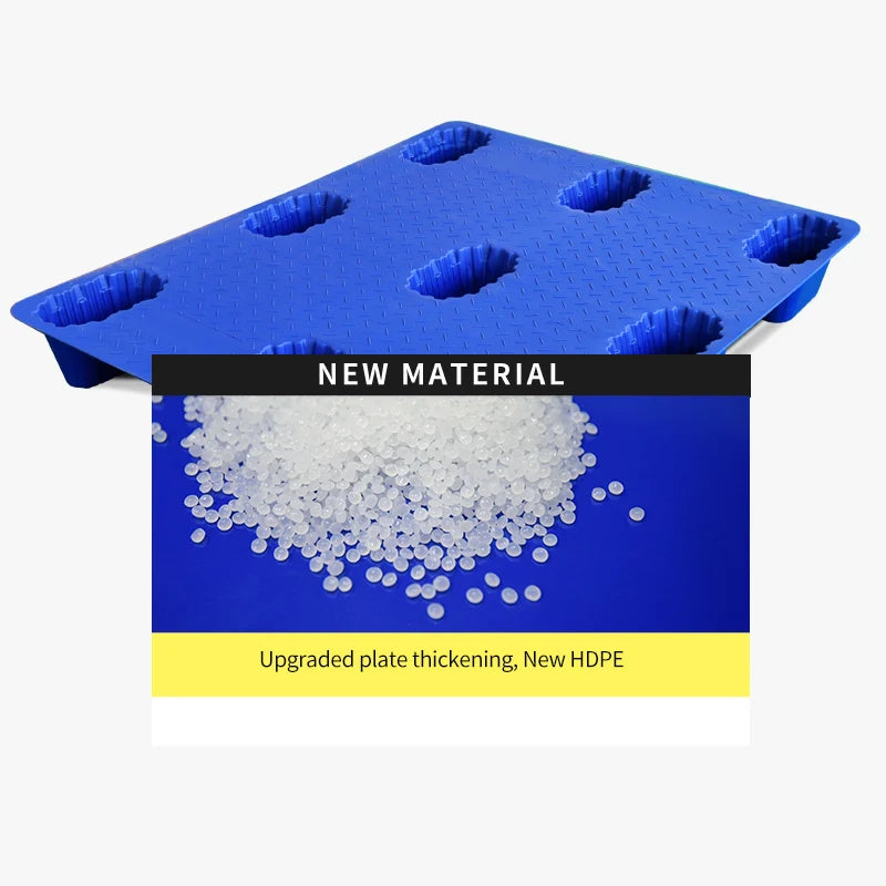 Nine-Foot Blow Molding Plastic Pallet HDPE 4-Way Entry, 1200x1200x150mm Heavy Duty Pallet 3 Ton Dynamic 5 Ton Static Load