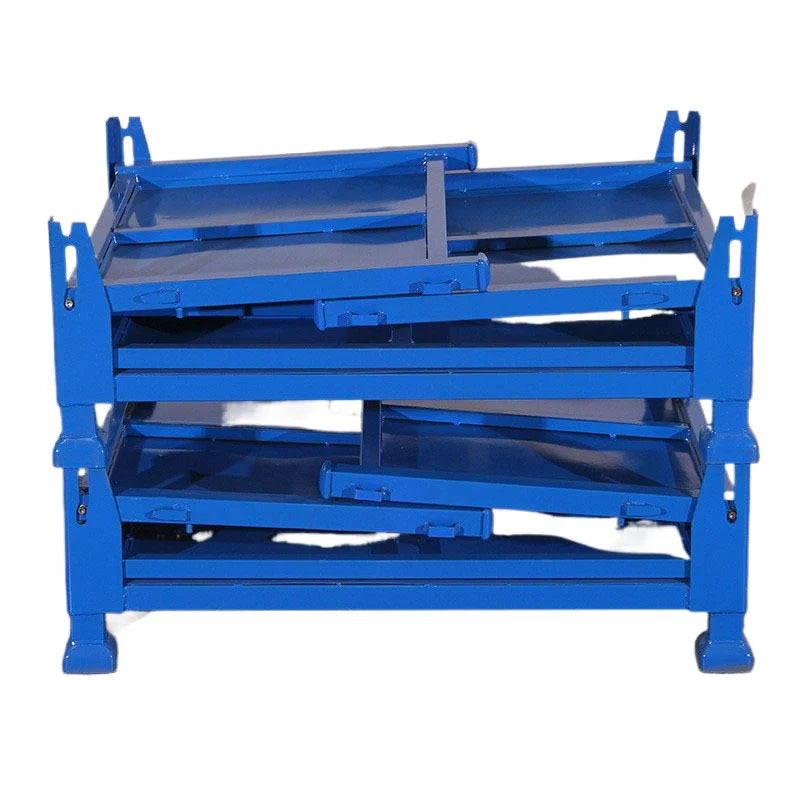 Light Duty Steel Storage Rack, Powder Coated Stackable Tire Rack with Large Load Capacity, Movable Pallet Rack 1-5 Layers
