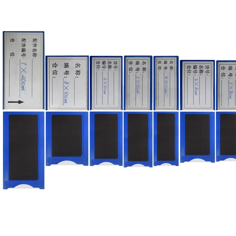 Heavy Duty Magnetic Warehouse Labels, Reusable Waterproof Rack Shelf Tags for Industrial Storage Bins and Pallet Racking
