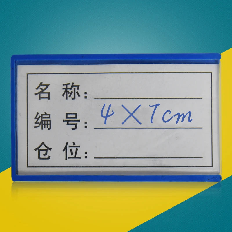 Heavy Duty Magnetic Warehouse Labels, Reusable Waterproof Rack Shelf Tags for Industrial Storage Bins and Pallet Racking