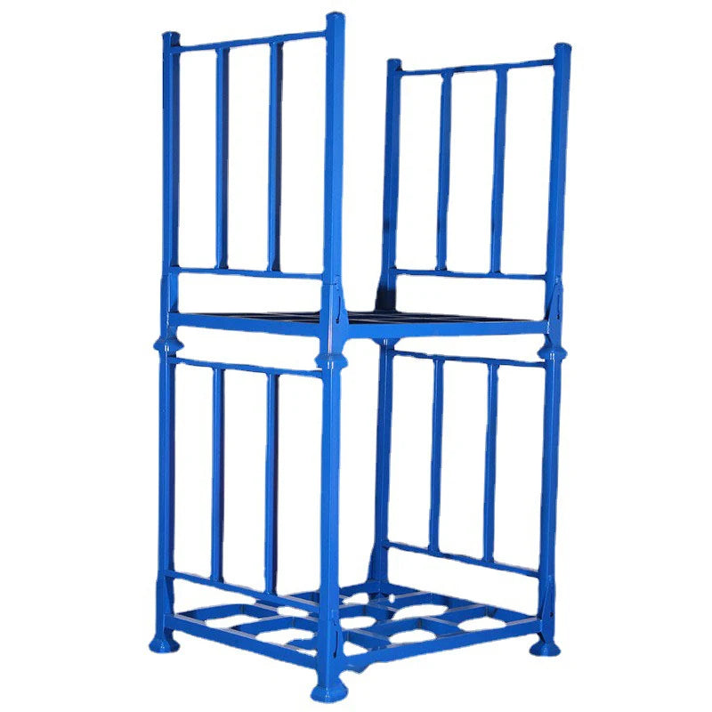 Light Duty Steel Storage Rack, Powder Coated Stackable Tire Rack with Large Load Capacity, Movable Pallet Rack 1-5 Layers