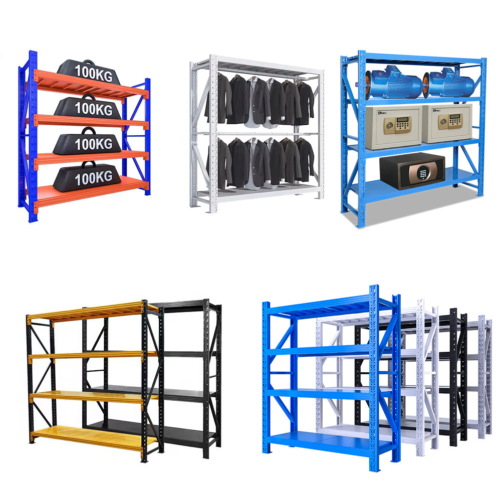 5-Tier Storage Rack, Multifunctional Foldable Bookshelf & Pantry Shelves for Kitchen Islands & Home