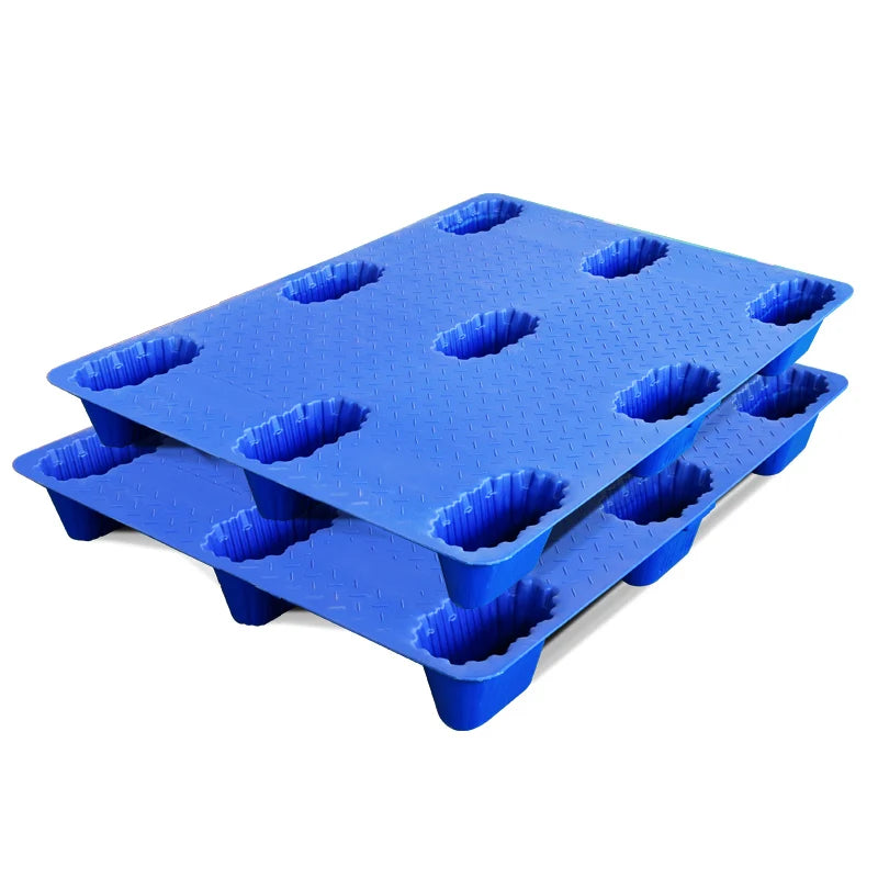 Nine-Foot Blow Molding Plastic Pallet HDPE 4-Way Entry, 1200x1200x150mm Heavy Duty Pallet 3 Ton Dynamic 5 Ton Static Load
