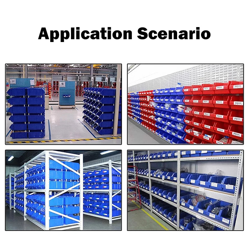 Heavy Duty Stackable Storage Cage, Collapsible PP Storage Bin with Snap Closure, 150 lb Capacity Warehouse Retail Container