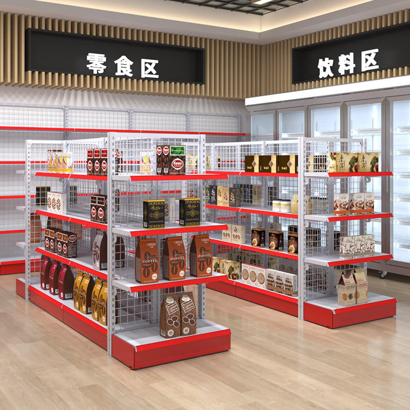 Retail Display Gondolas Shelves Racks Shelving for Supermarket Retail