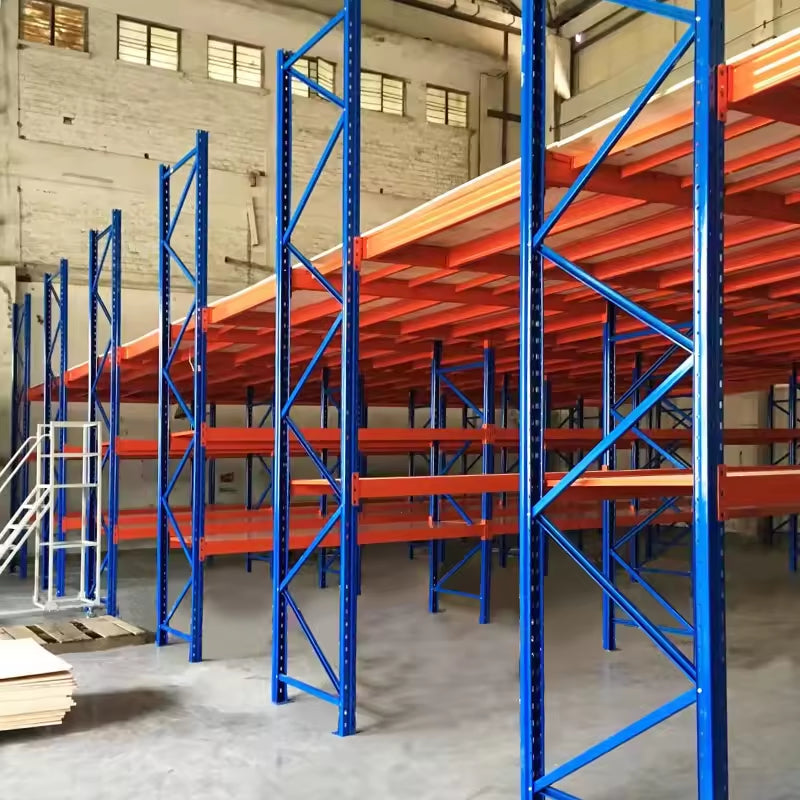 Customized Heavy Load Wood Steel Mezzanine Floor Rack Storage Shelf Racking System