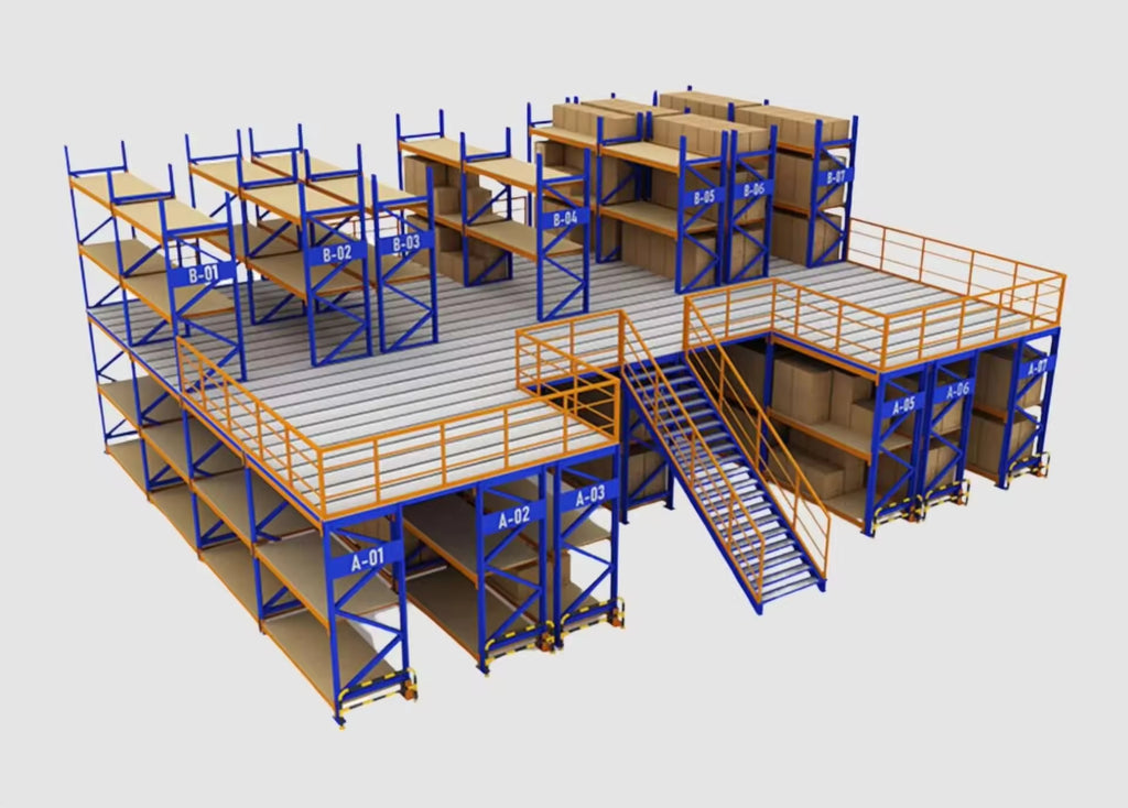 OEM/ODM Heavy Duty Steel Warehouse Storage Mezzanine System