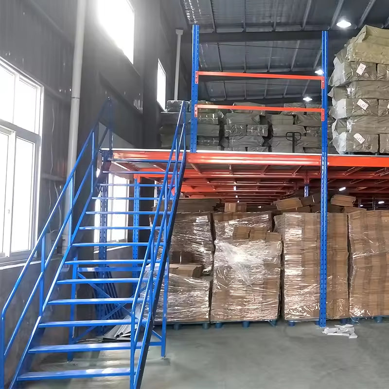 Heavy-Duty Customizable Steel Mezzanine Floor Racking System