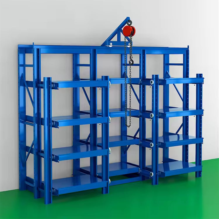 Industrial Mold Rack with Fully Open Drawers