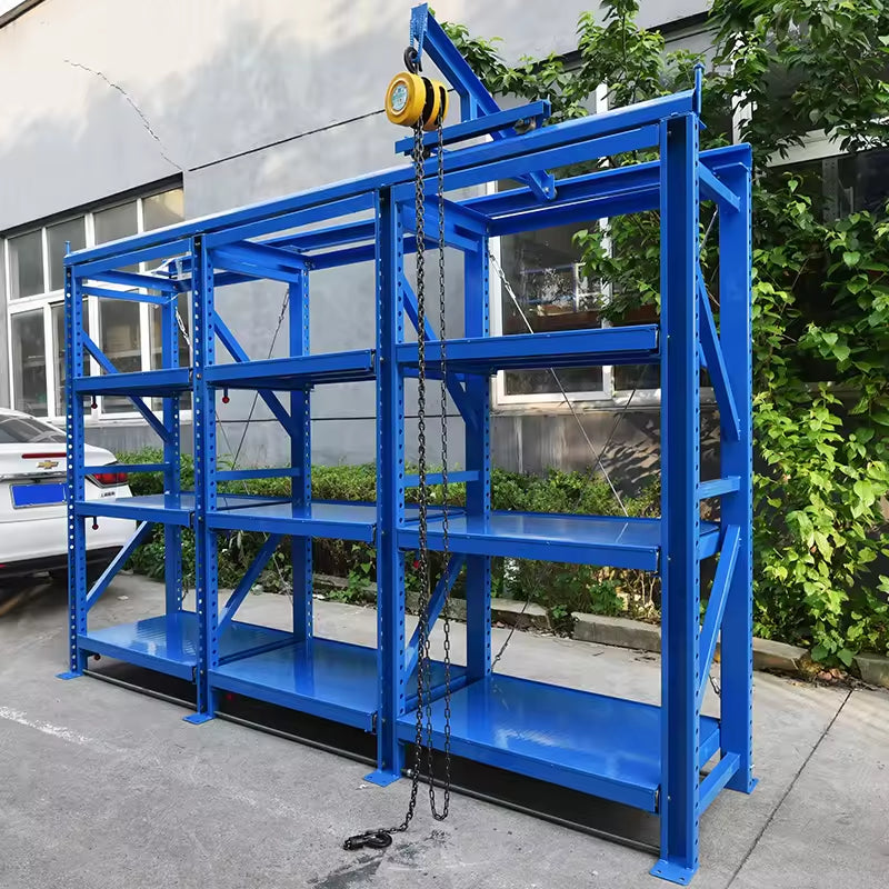 Industrial Mold Rack with Fully Open Drawers