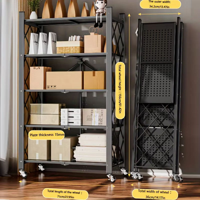 Heavy-Duty 5-Tier Metal Steel Storage Rack Adjustable Shelving Unit
