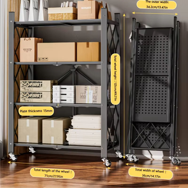 Heavy-Duty 5-Tier Metal Steel Storage Rack Adjustable Shelving Unit