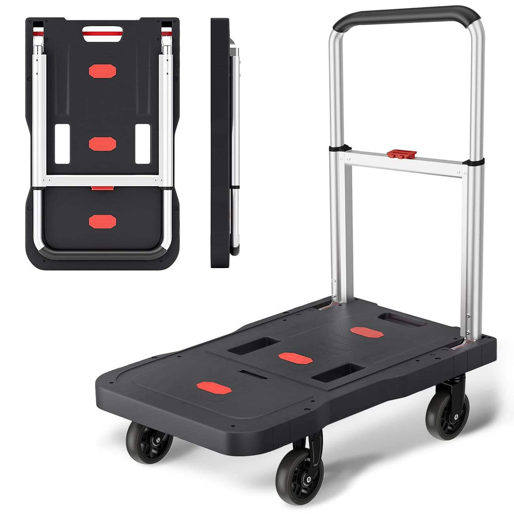 Heavy-Duty Portable Hand Push Truck Trolley Platform