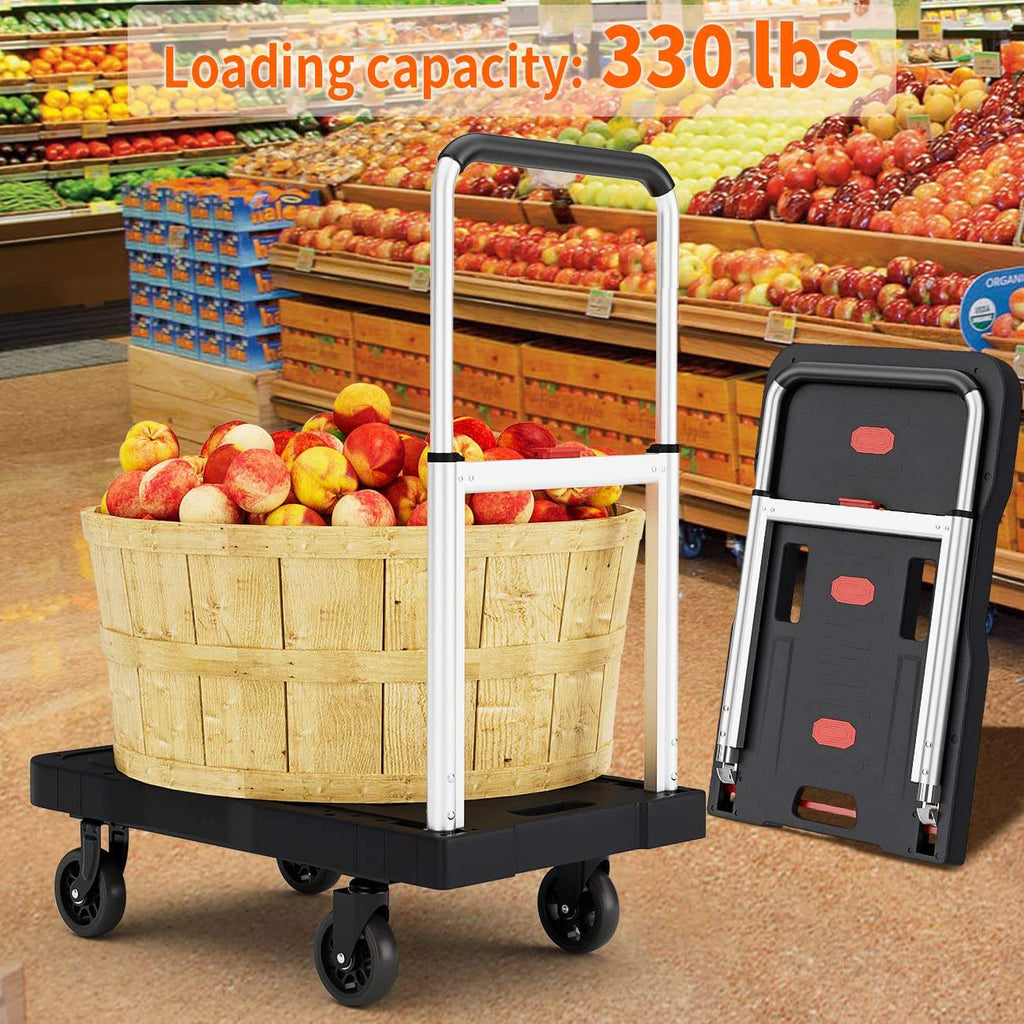 Heavy-Duty Portable Hand Push Truck Trolley Platform